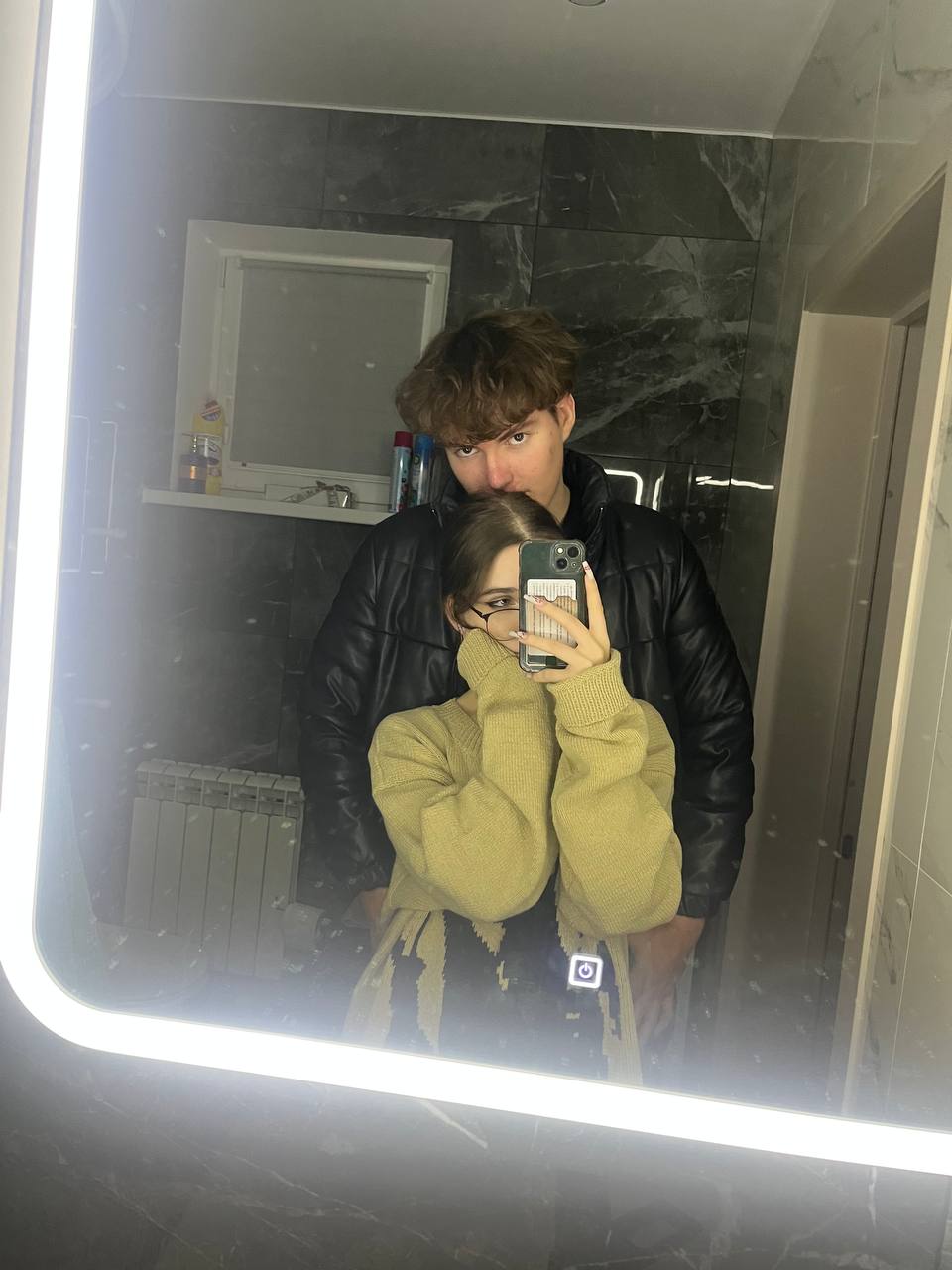 Mirror selfie together